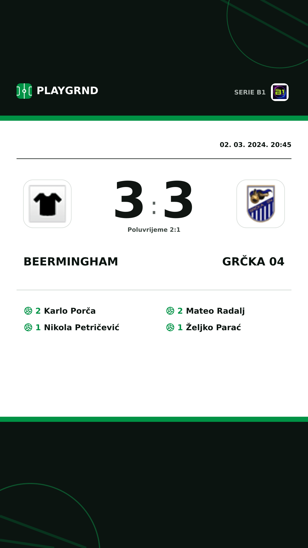 Instagram slika: Beermingham 3:3 Grčka 04