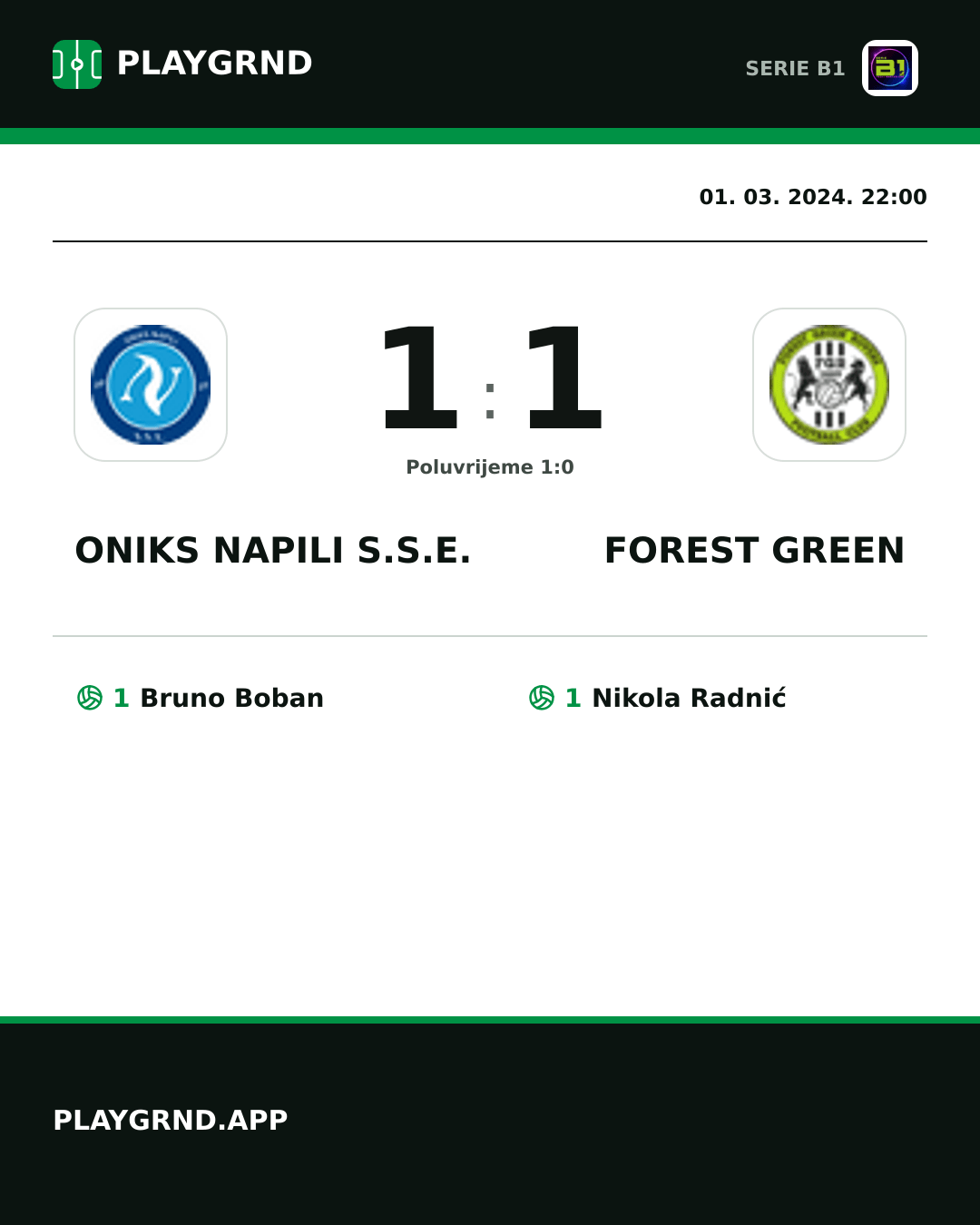 Instagram slika: Oniks Napili S.S.E. 1:1 Forest Green