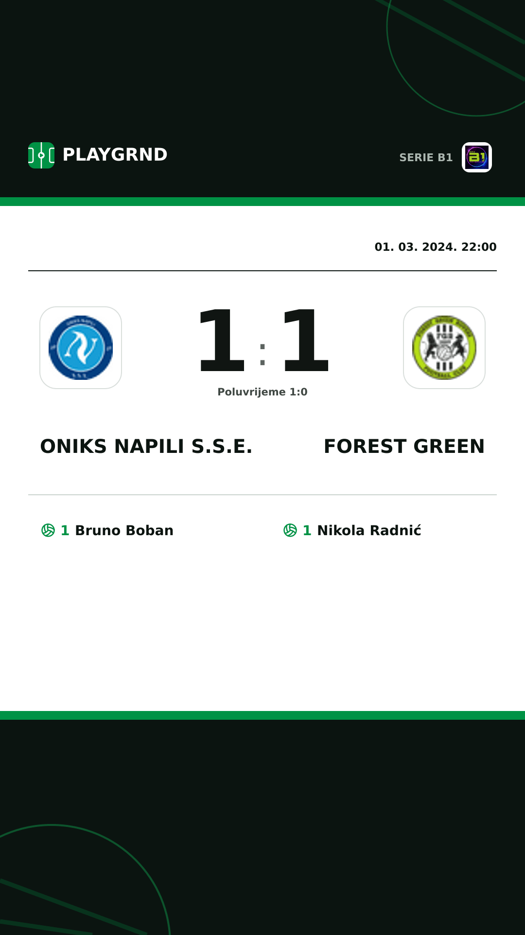 Instagram slika: Oniks Napili S.S.E. 1:1 Forest Green
