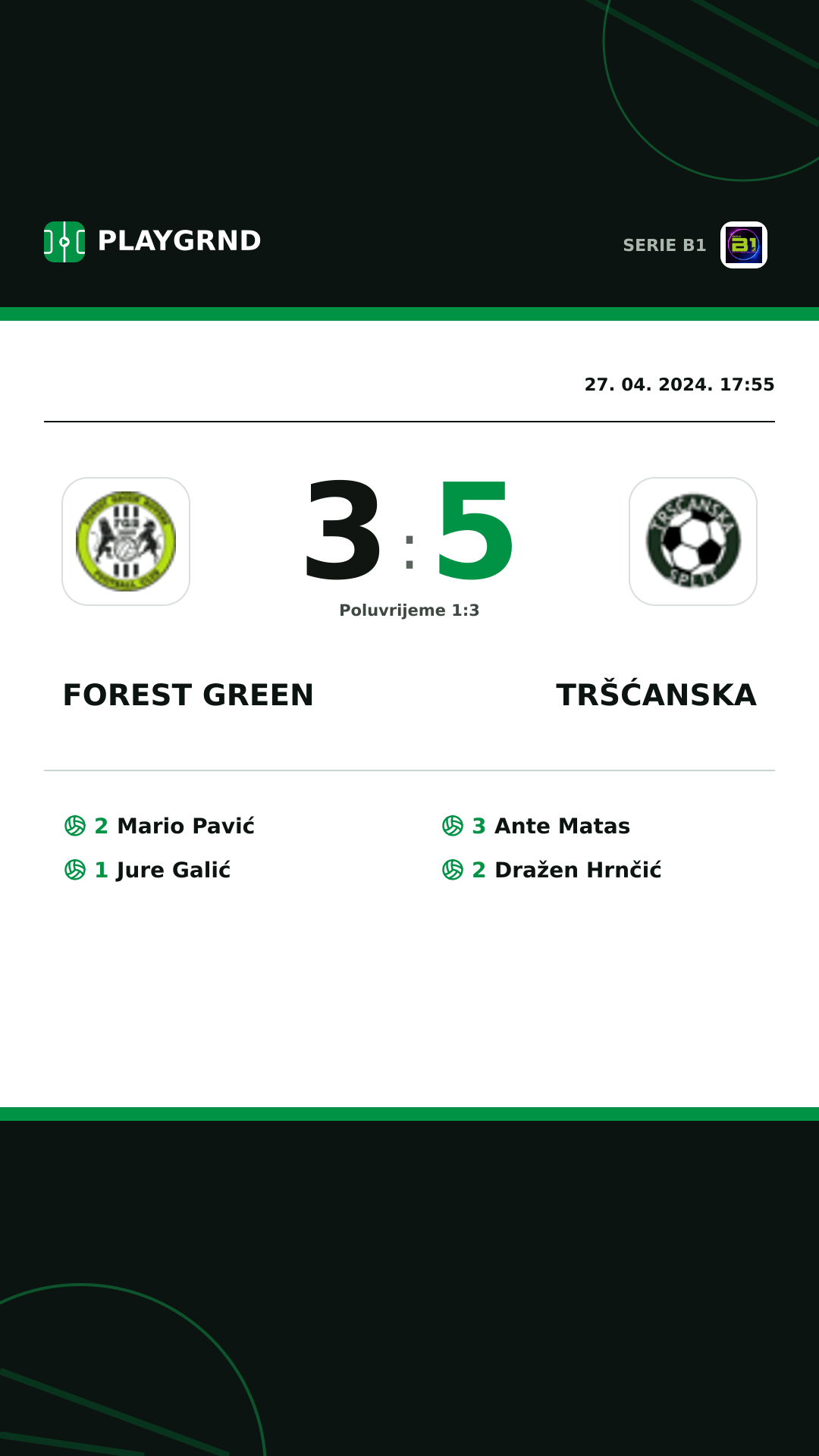 Instagram slika: Forest Green 3:5 Tršćanska