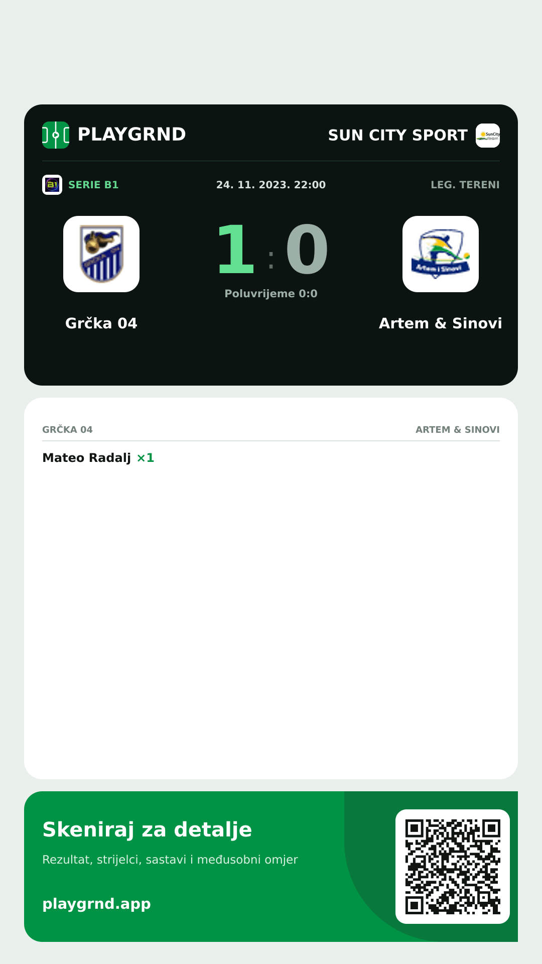 Story slika: Grčka 04 1:0 Artem & Sinovi