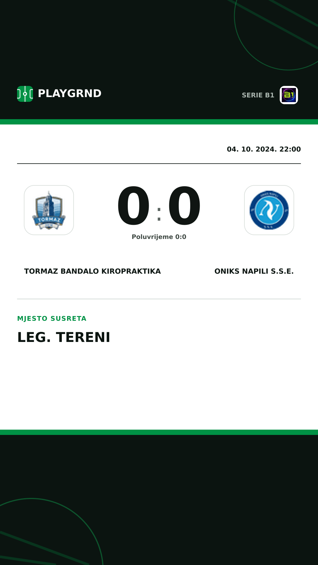 Instagram slika: Tormaz Bandalo Kiropraktika 0:0 Oniks Napili S.S.E.