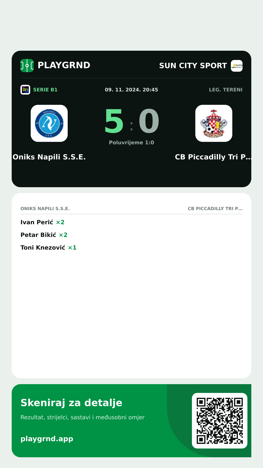 Story image: Oniks Napili S.S.E. 5:0 CB Piccadilly Tri Pite Materine