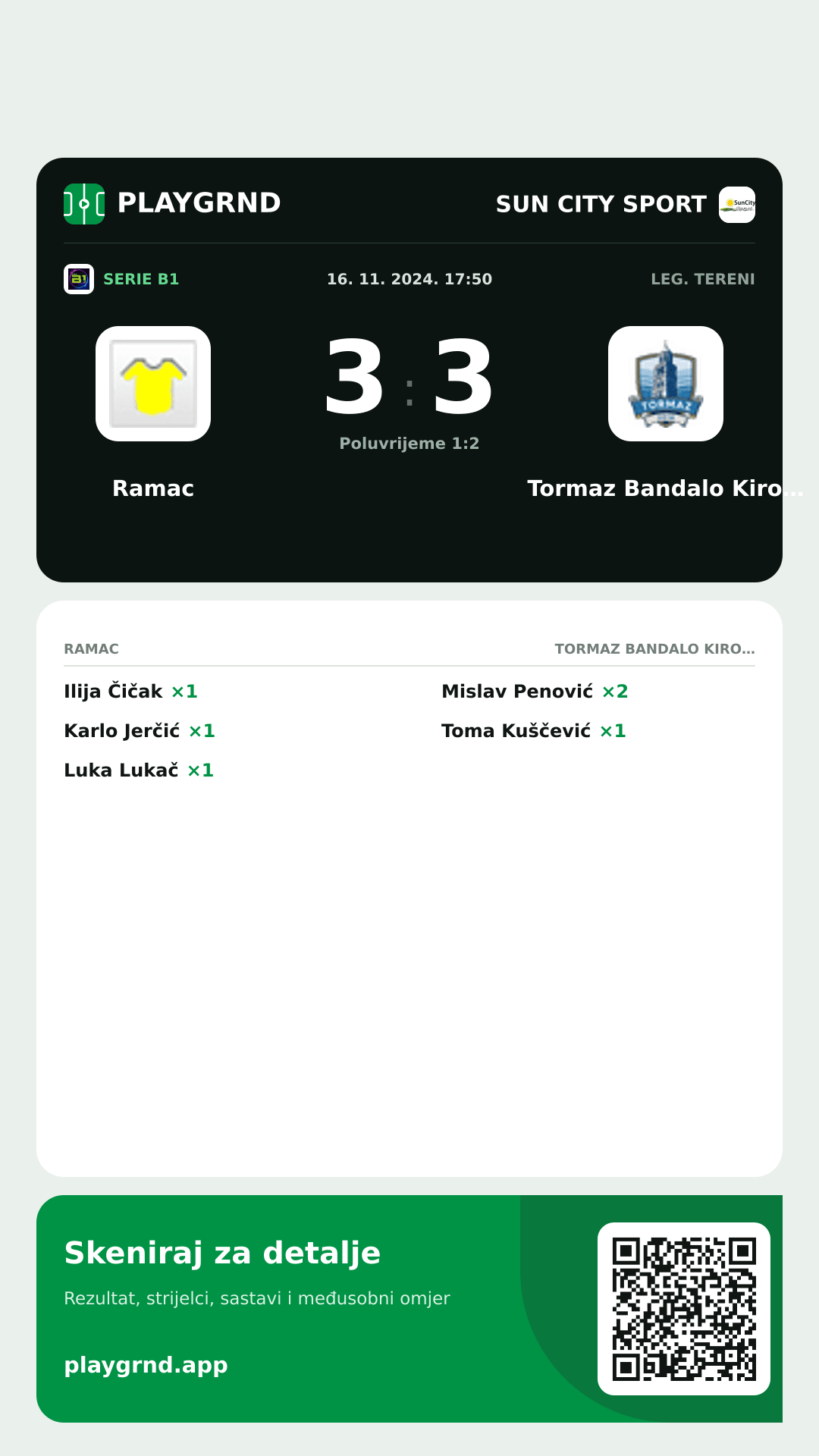 Story slika: Ramac 3:3 Tormaz Bandalo Kiropraktika