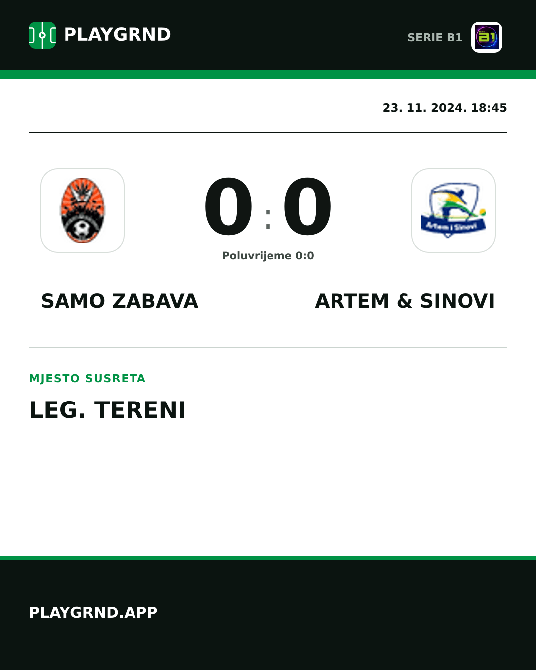 Instagram slika: Samo Zabava 0:0 Artem & Sinovi