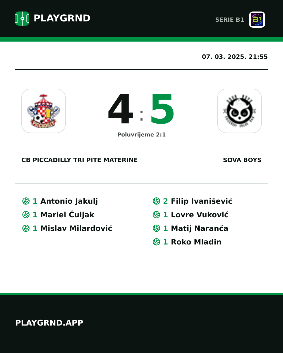 Instagram slika: CB Piccadilly Tri Pite Materine 4:5 Sova Boys