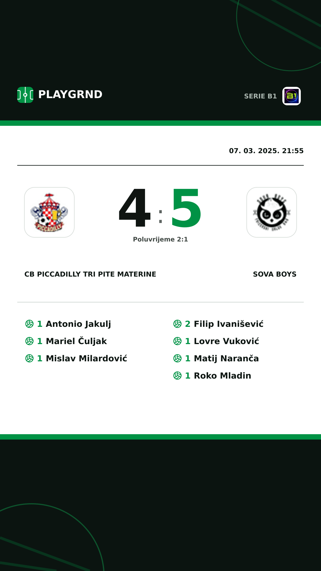 Instagram slika: CB Piccadilly Tri Pite Materine 4:5 Sova Boys