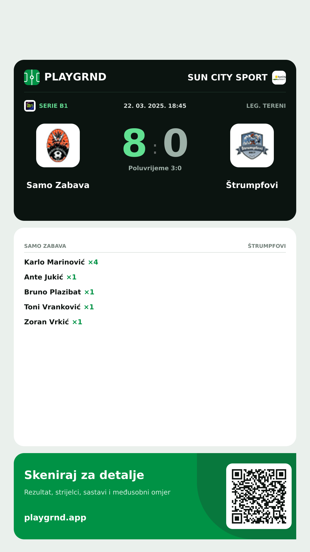 Story slika: Samo Zabava 8:0 Štrumpfovi