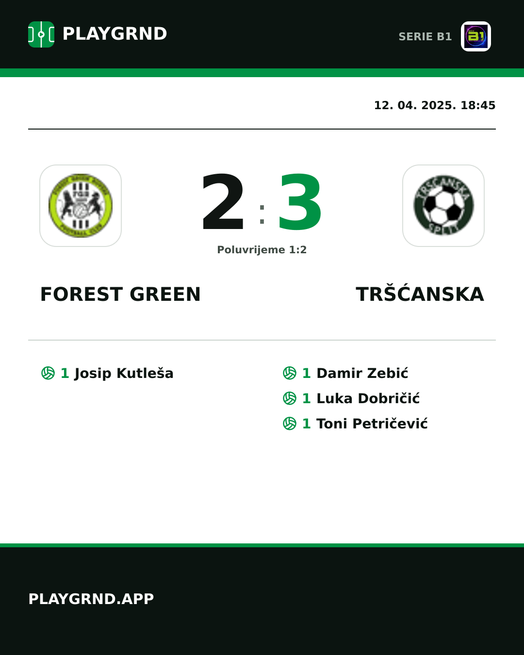Instagram slika: Forest Green 2:3 Tršćanska