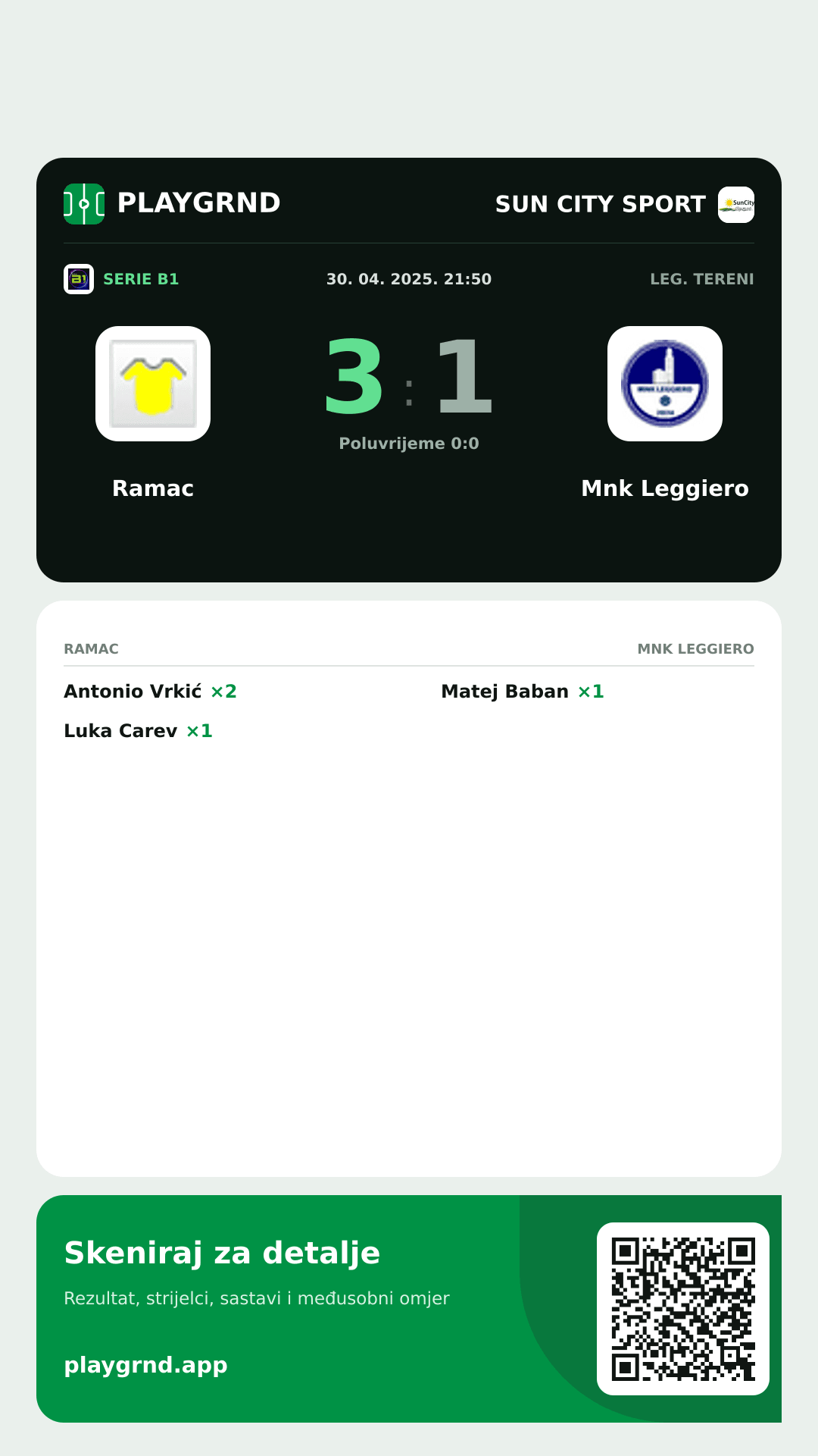Story slika: Ramac 3:1 Mnk Leggiero
