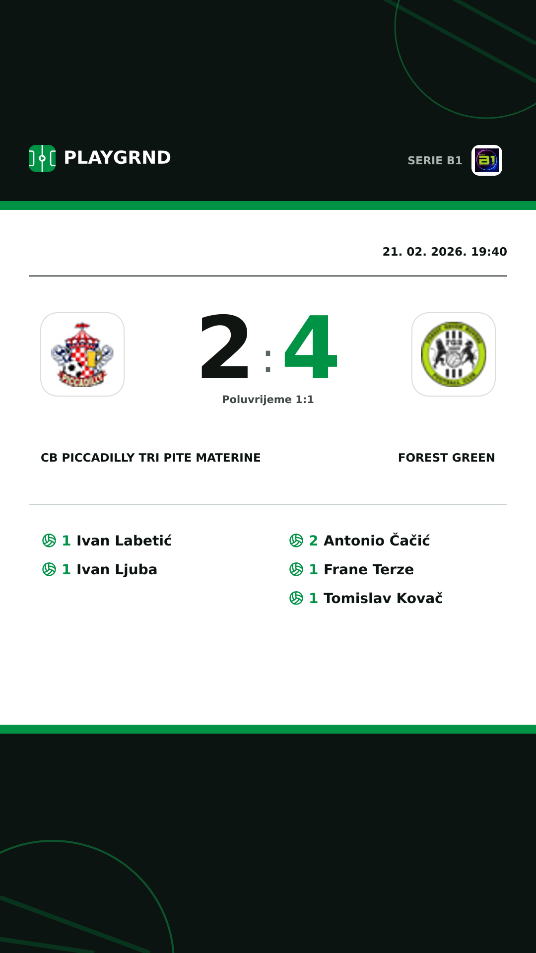 Instagram slika: CB Piccadilly Tri Pite Materine 2:4 Forest Green