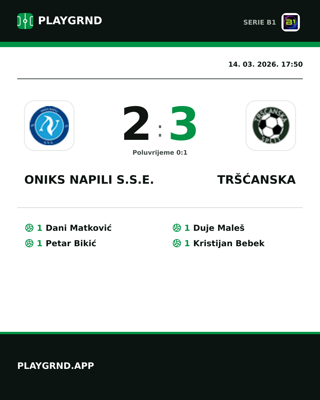 Instagram slika: Oniks Napili S.S.E. 2:3 Tršćanska