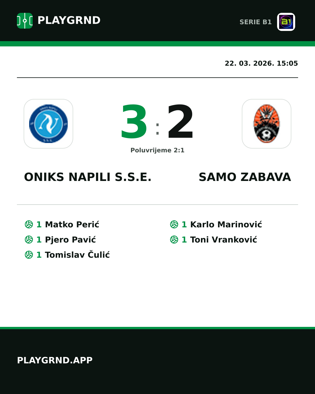 Instagram slika: Oniks Napili S.S.E. 3:2 Samo Zabava