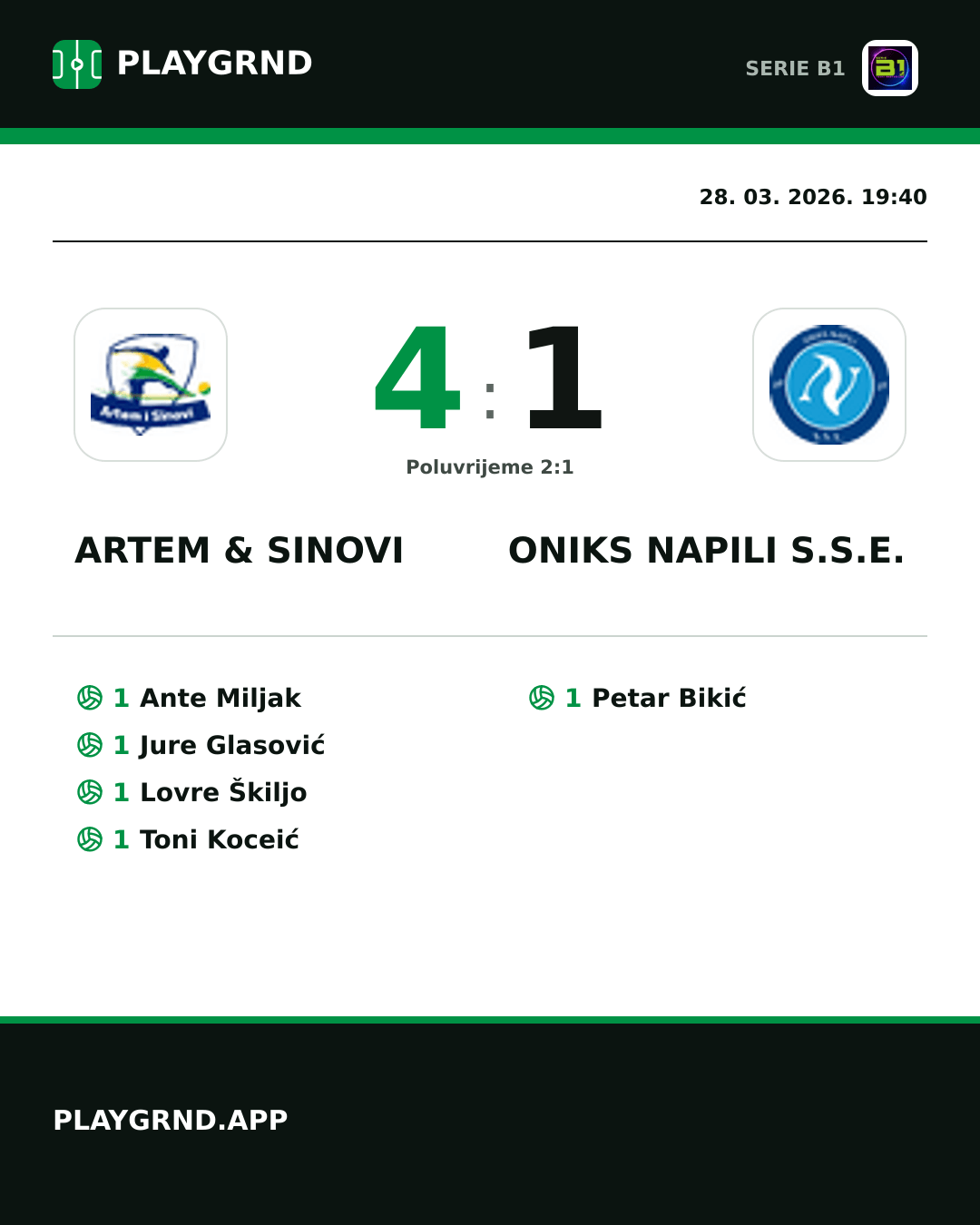 Instagram slika: Artem & Sinovi 4:1 Oniks Napili S.S.E.