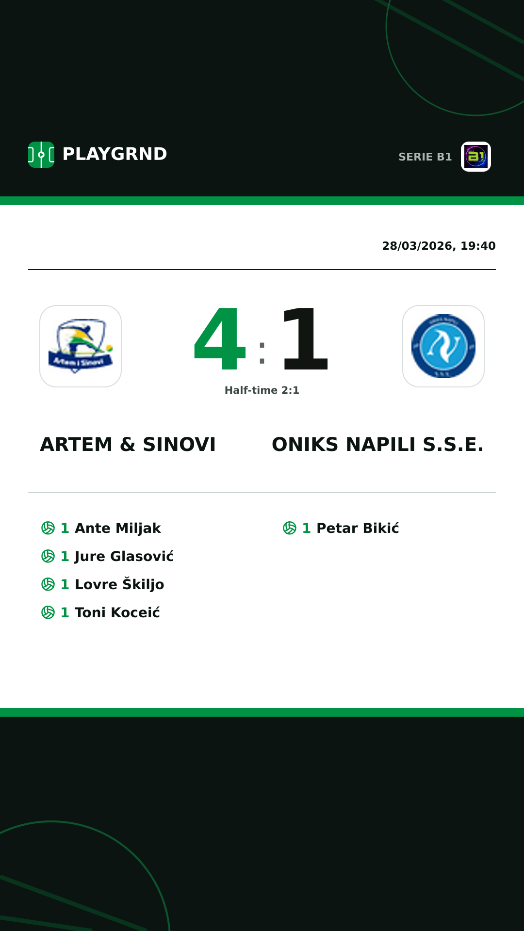Instagram artwork: Artem & Sinovi 4:1 Oniks Napili S.S.E.
