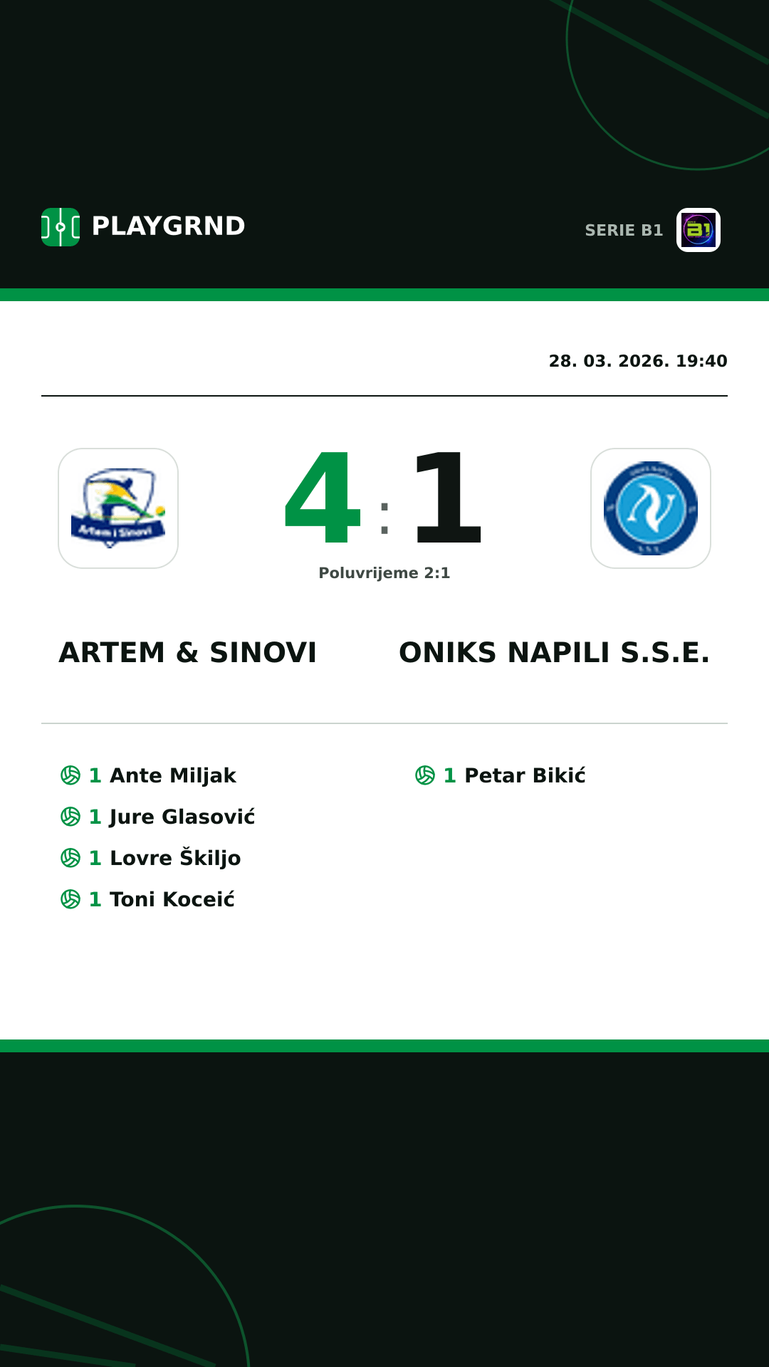 Instagram slika: Artem & Sinovi 4:1 Oniks Napili S.S.E.