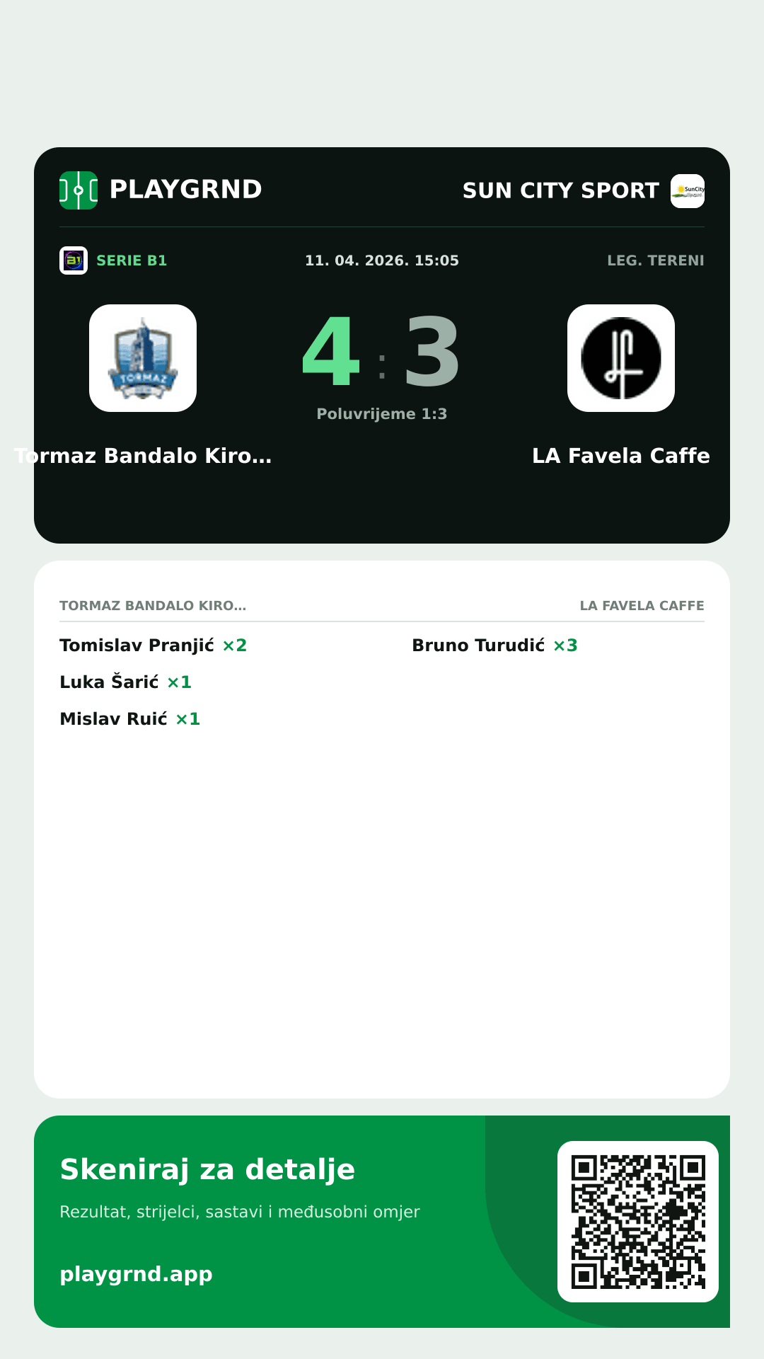 Story slika: Tormaz Bandalo Kiropraktika 4:3 LA Favela Caffe
