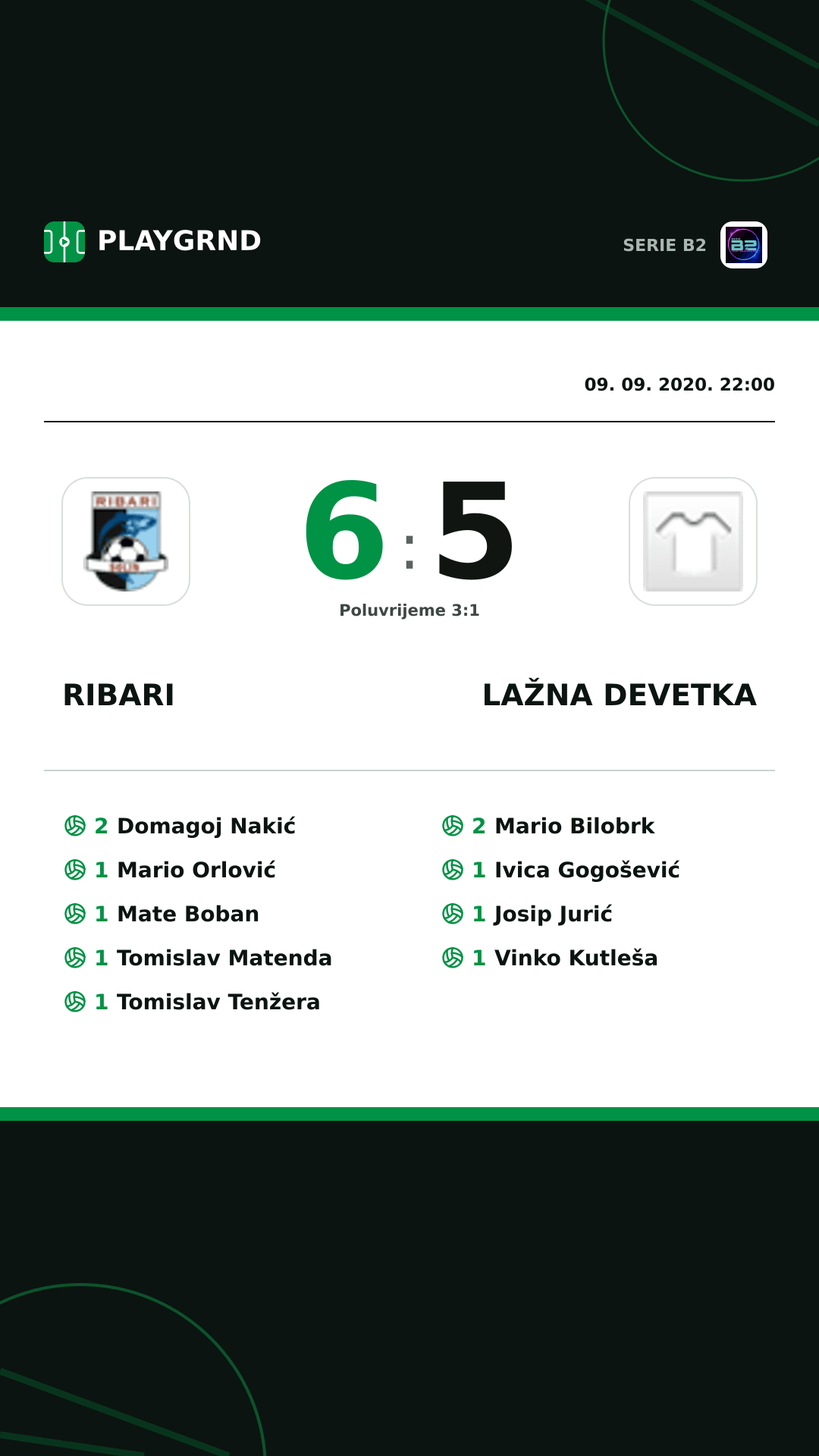 Instagram slika: Ribari 6:5 Lažna Devetka