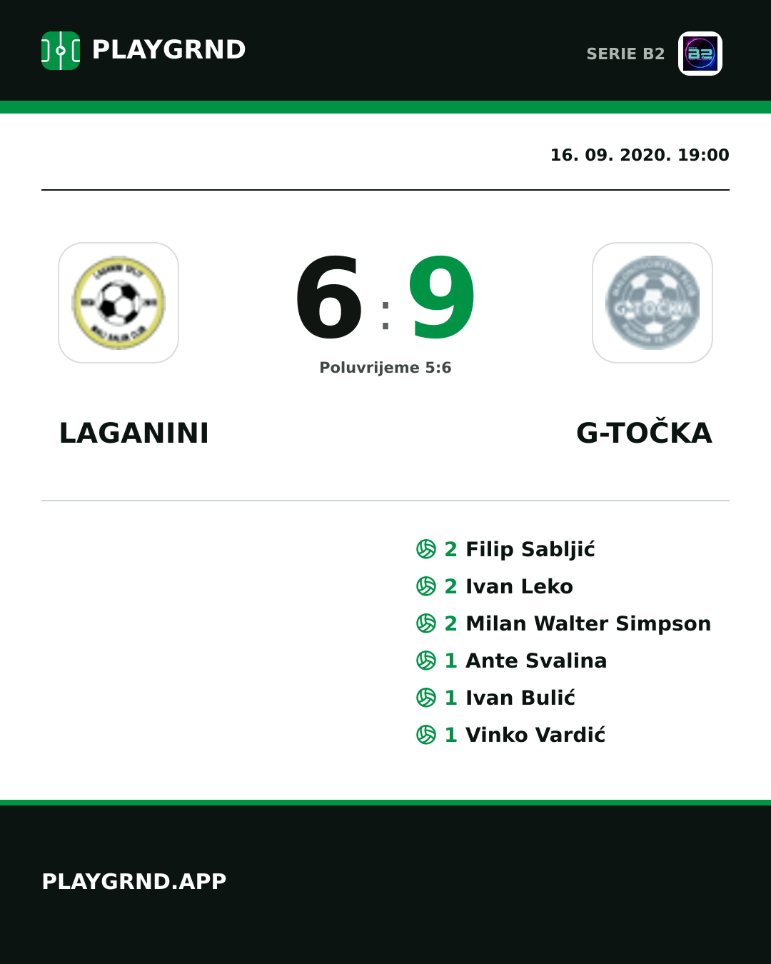 Instagram slika: Laganini 6:9 G-Točka