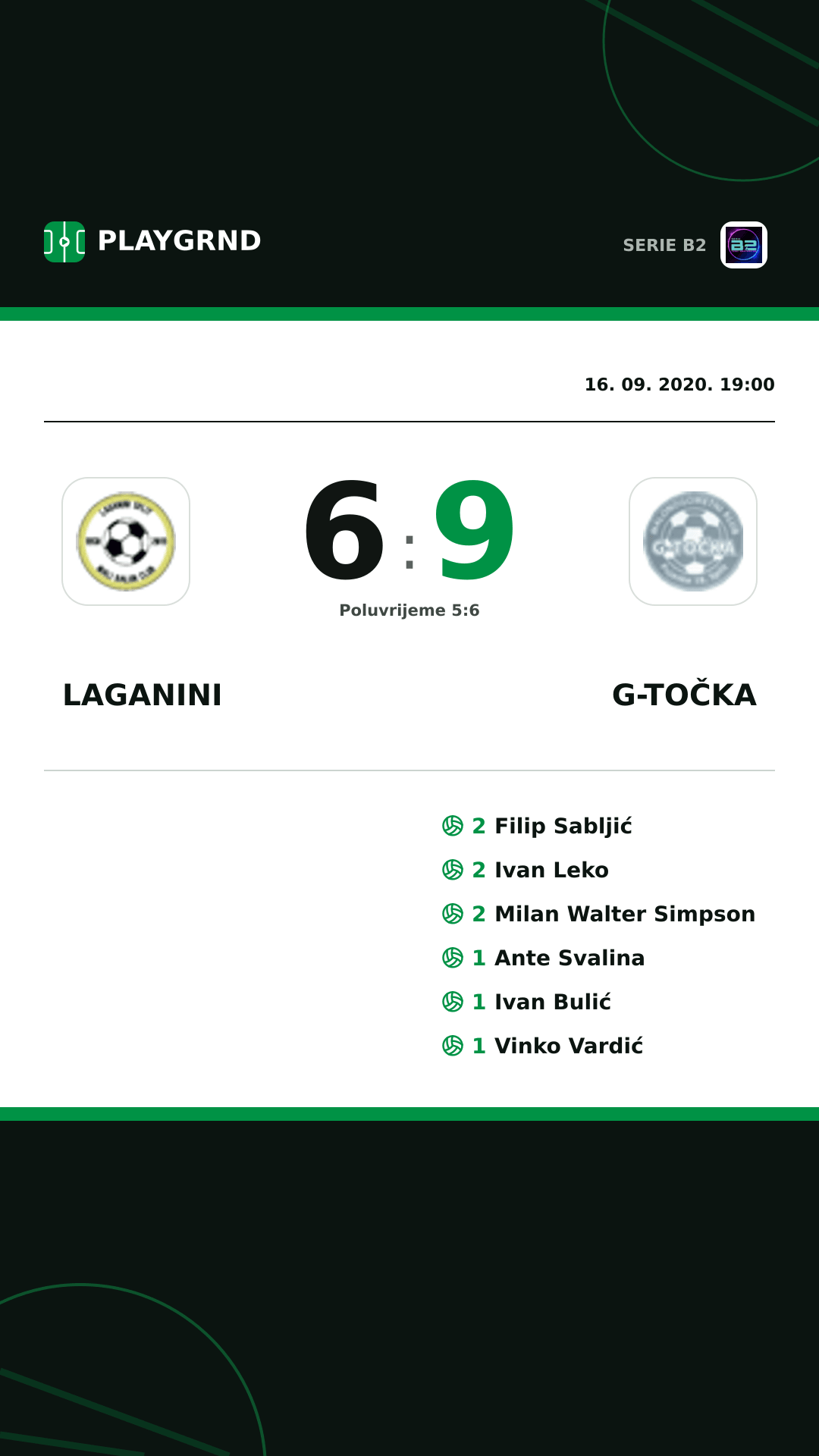 Instagram slika: Laganini 6:9 G-Točka