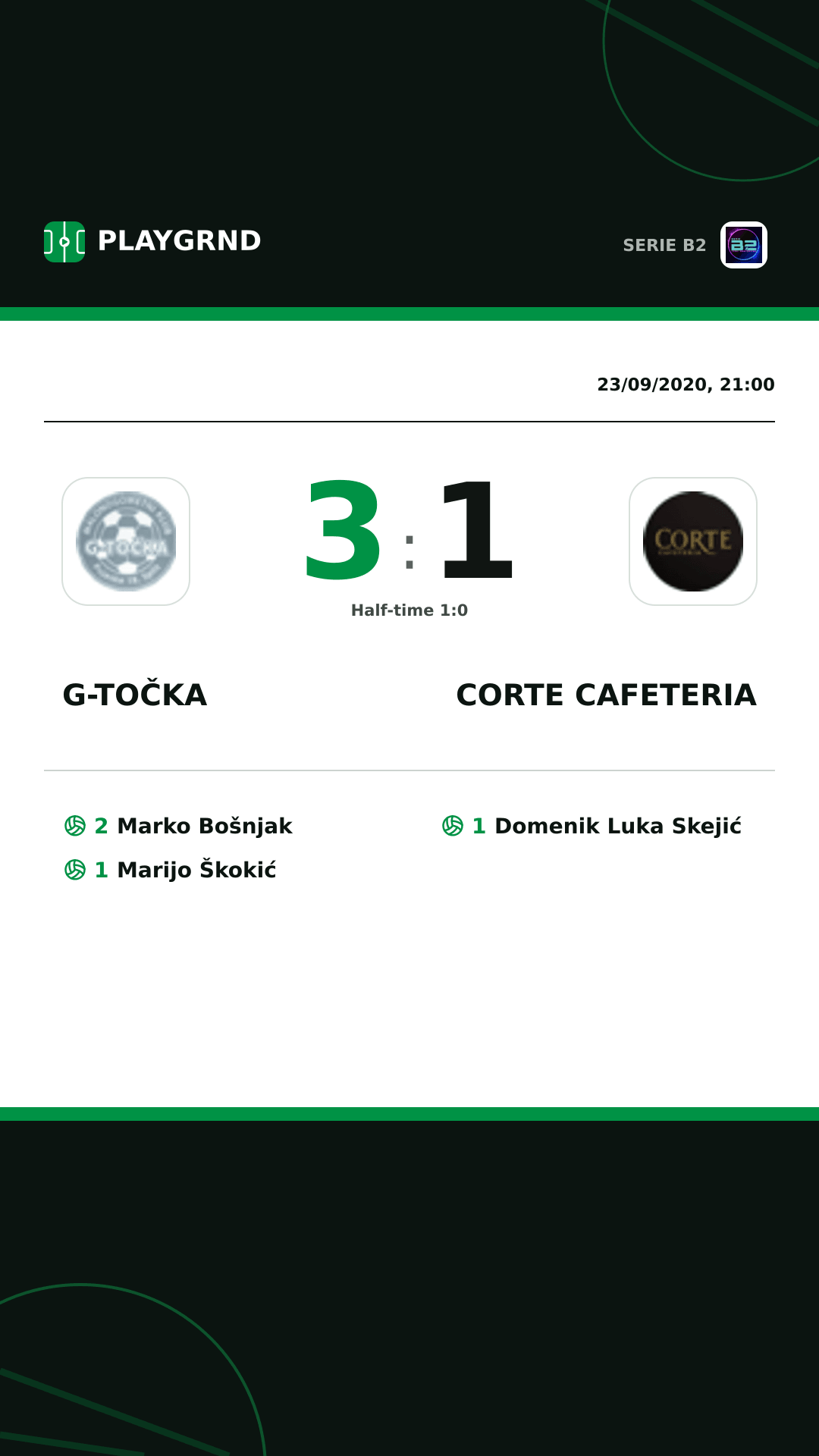 Instagram artwork: G-Točka 3:1 Corte Cafeteria