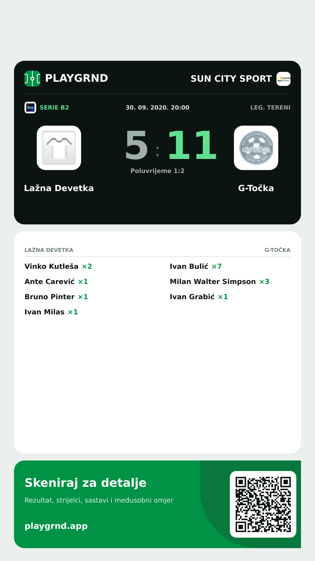 Story slika: Lažna Devetka 5:11 G-Točka