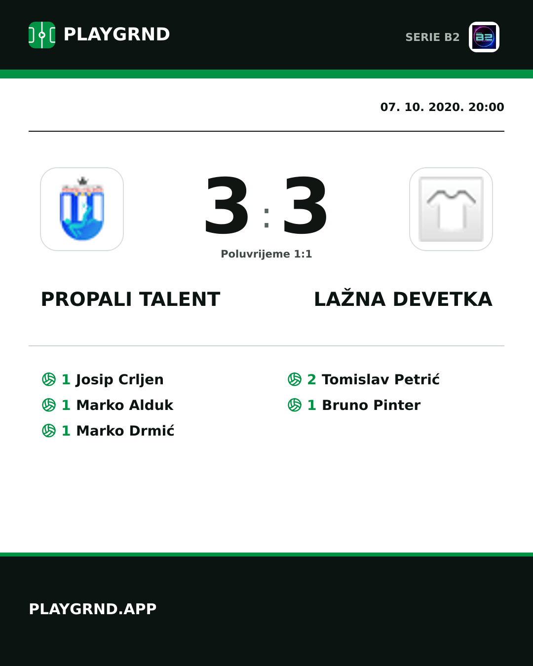 Instagram slika: Propali Talent 3:3 Lažna Devetka