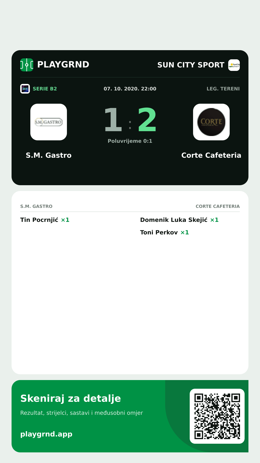 Story slika: S.M. Gastro 1:2 Corte Cafeteria