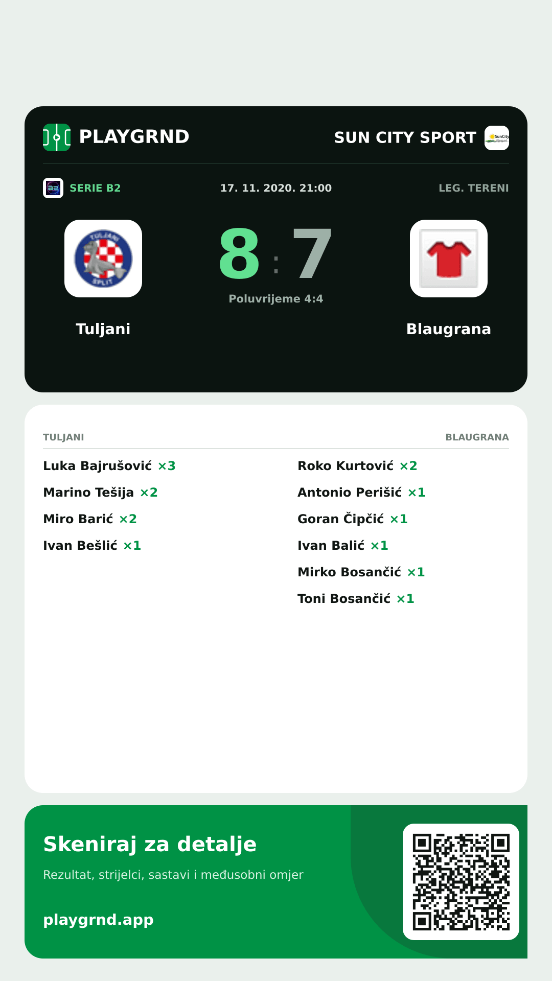 Story slika: Tuljani 8:7 Blaugrana