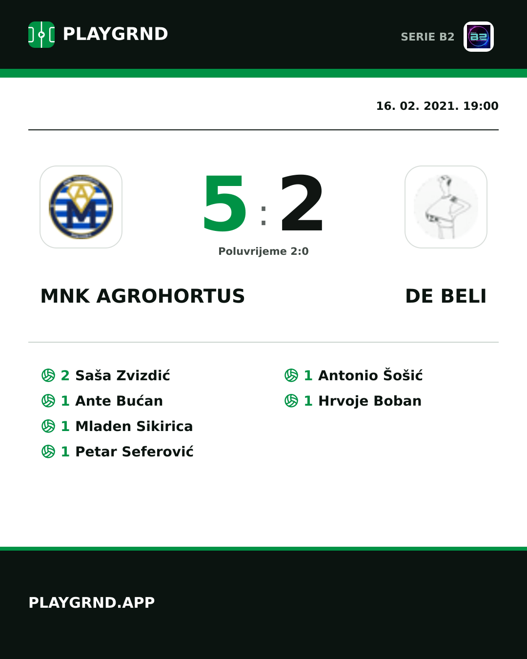 Instagram slika: Mnk Agrohortus 5:2 DE Beli