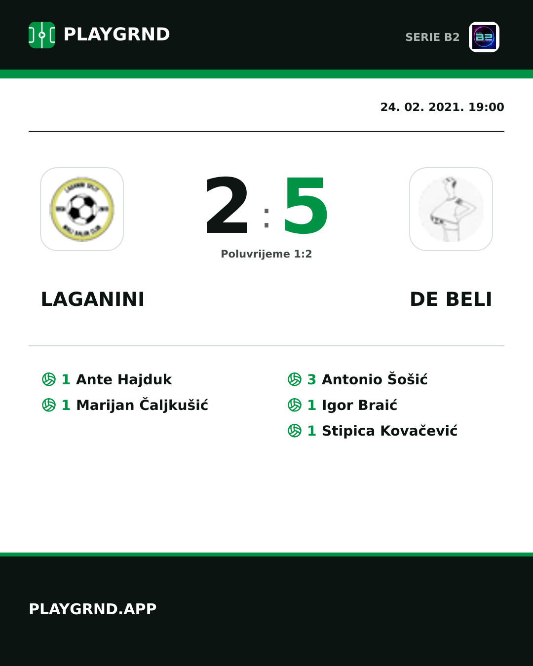 Instagram slika: Laganini 2:5 DE Beli