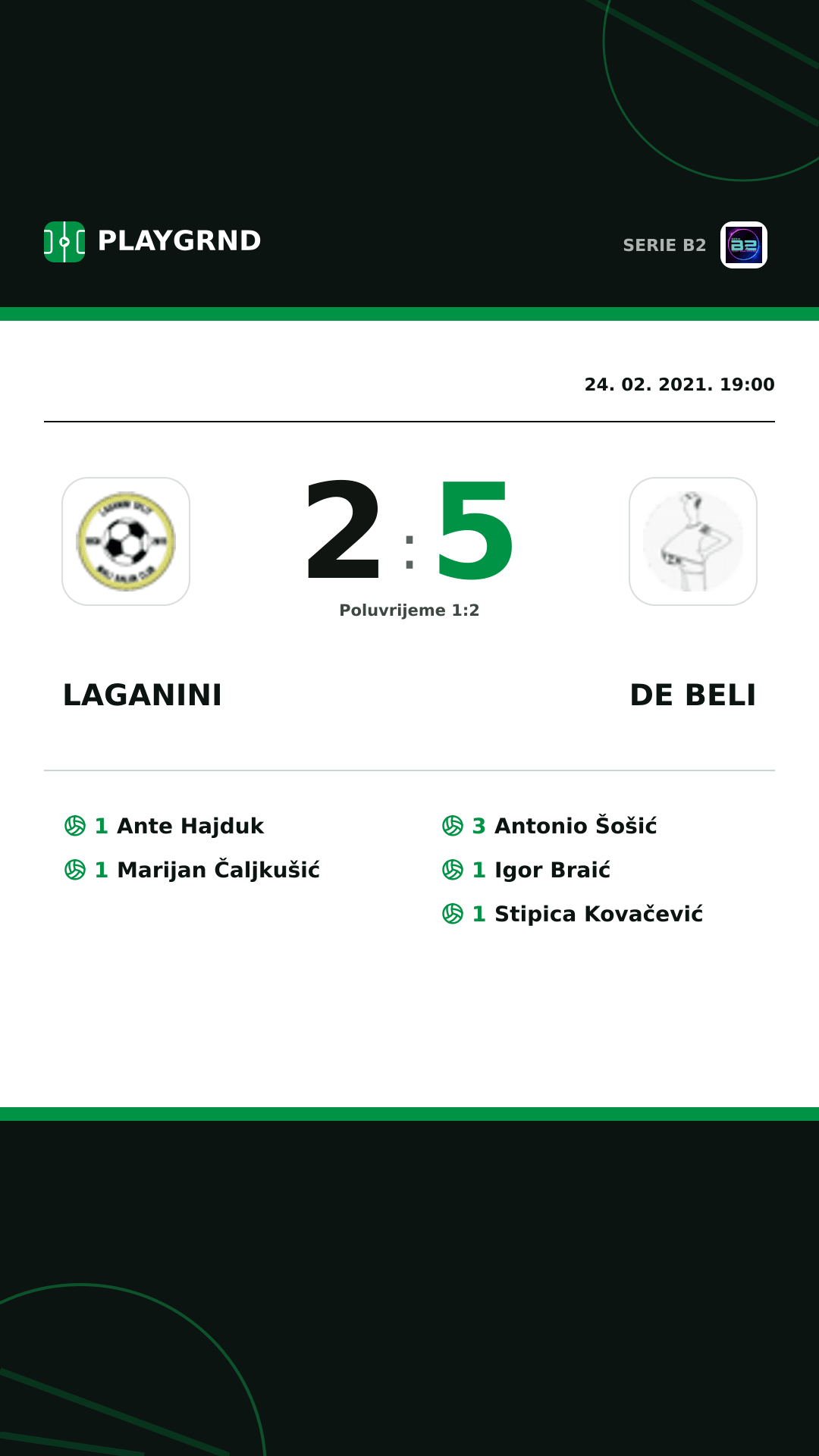 Instagram slika: Laganini 2:5 DE Beli