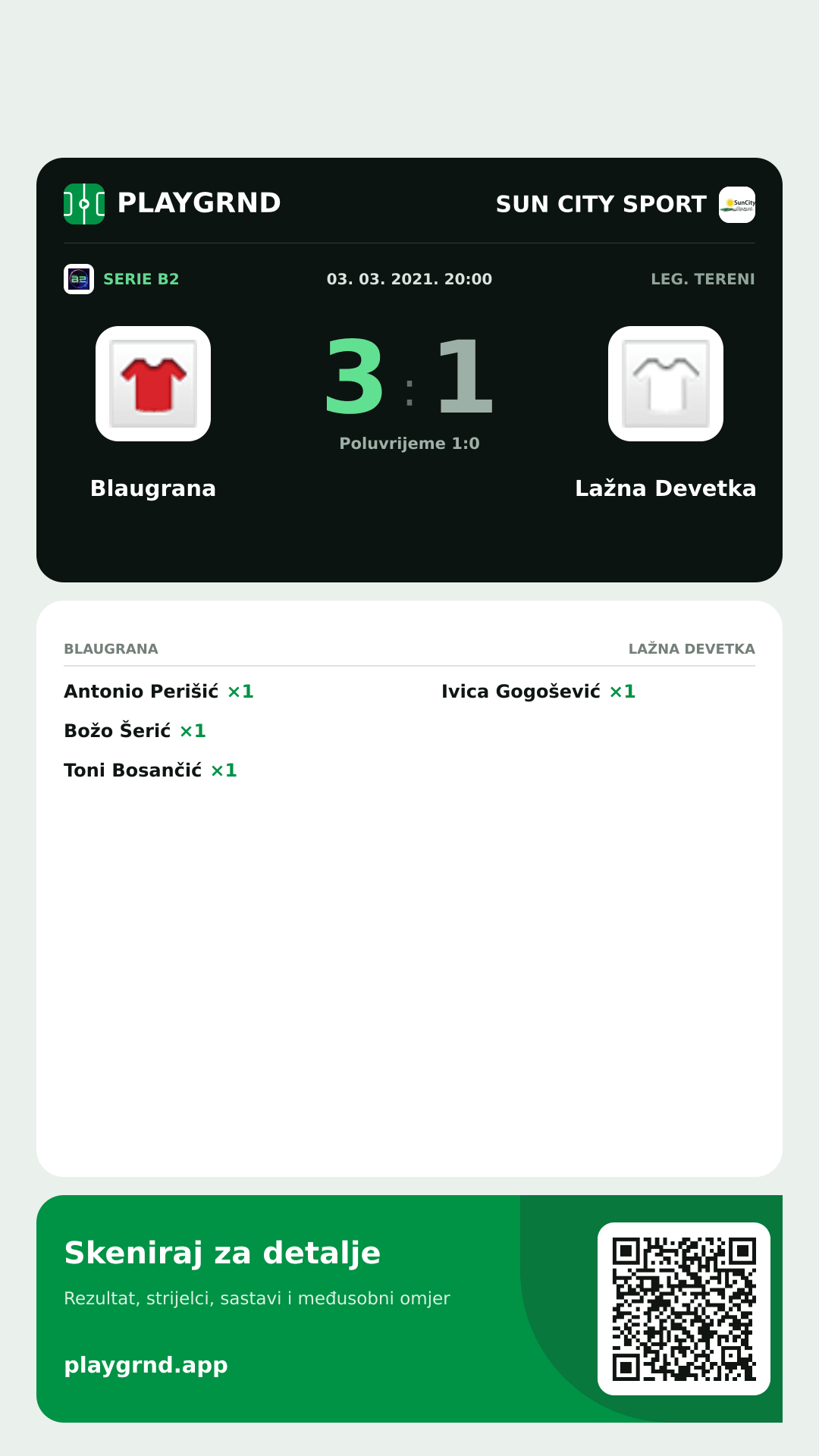 Story slika: Blaugrana 3:1 Lažna Devetka