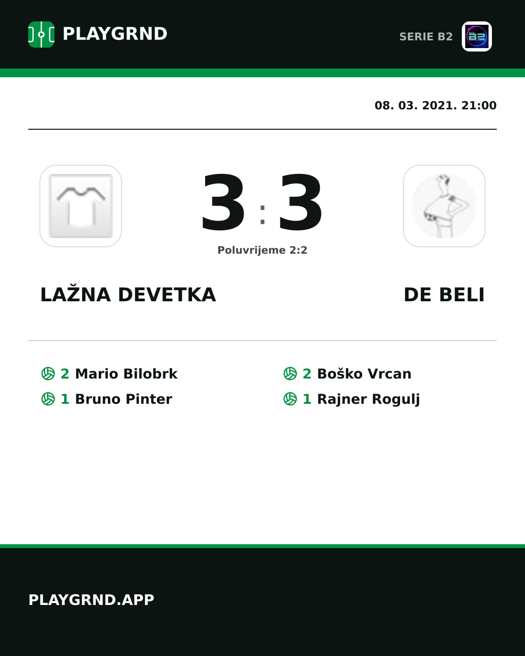 Instagram slika: Lažna Devetka 3:3 DE Beli