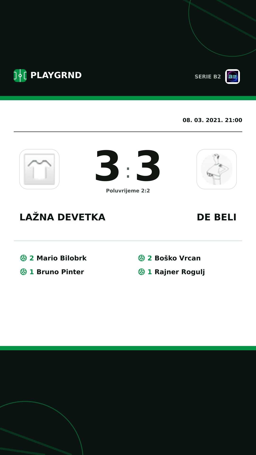 Instagram slika: Lažna Devetka 3:3 DE Beli
