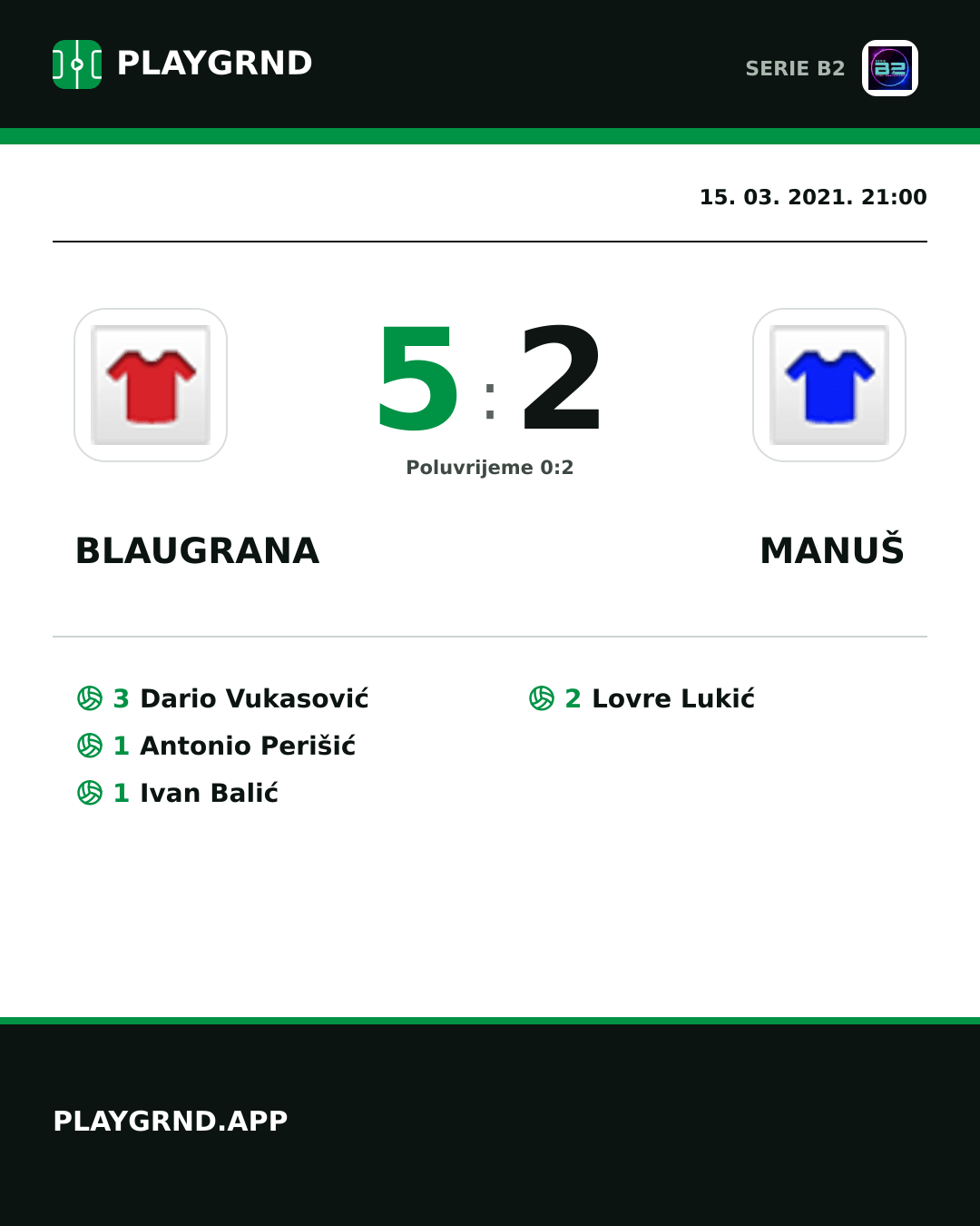 Instagram slika: Blaugrana 5:2 Manuš