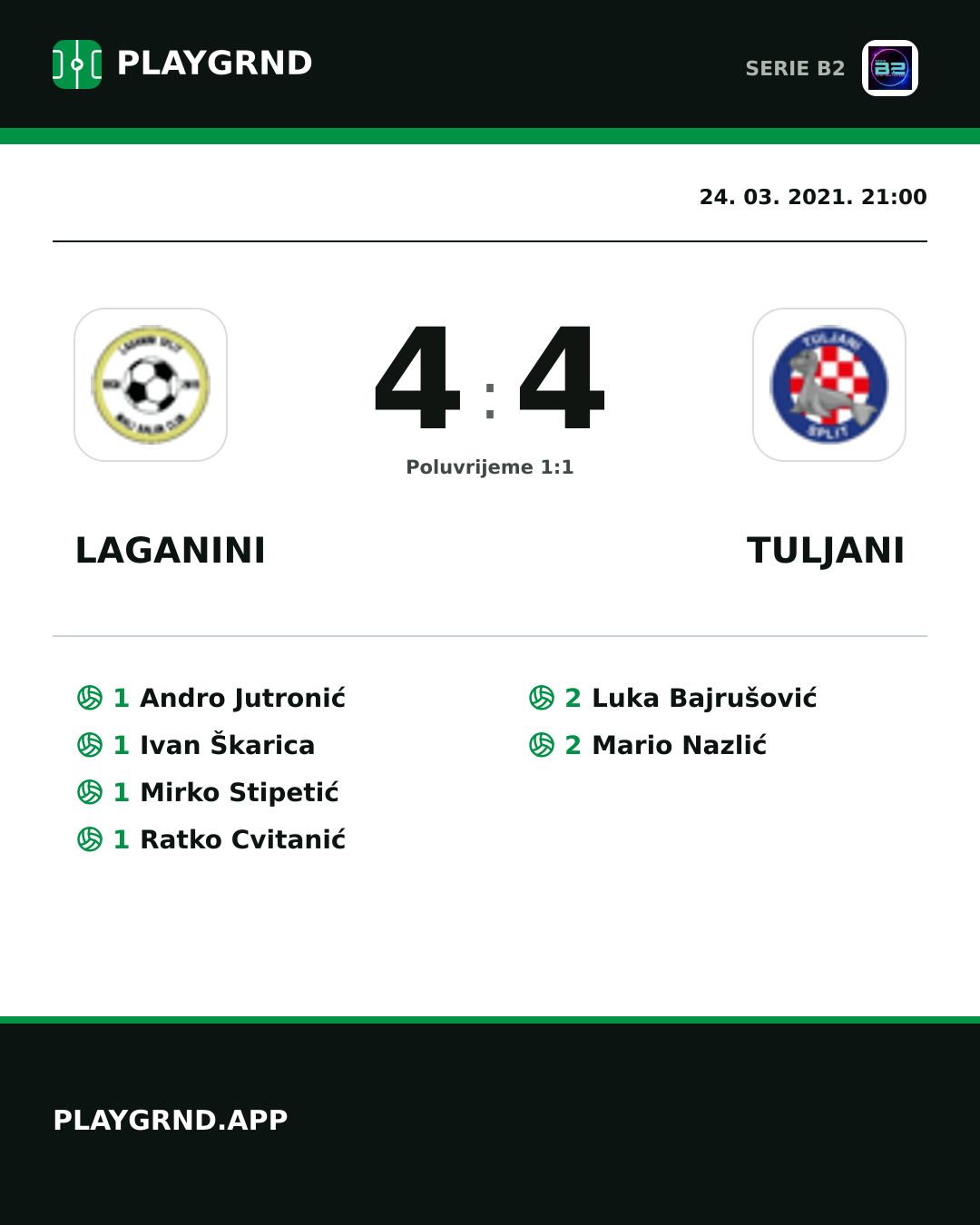 Instagram slika: Laganini 4:4 Tuljani