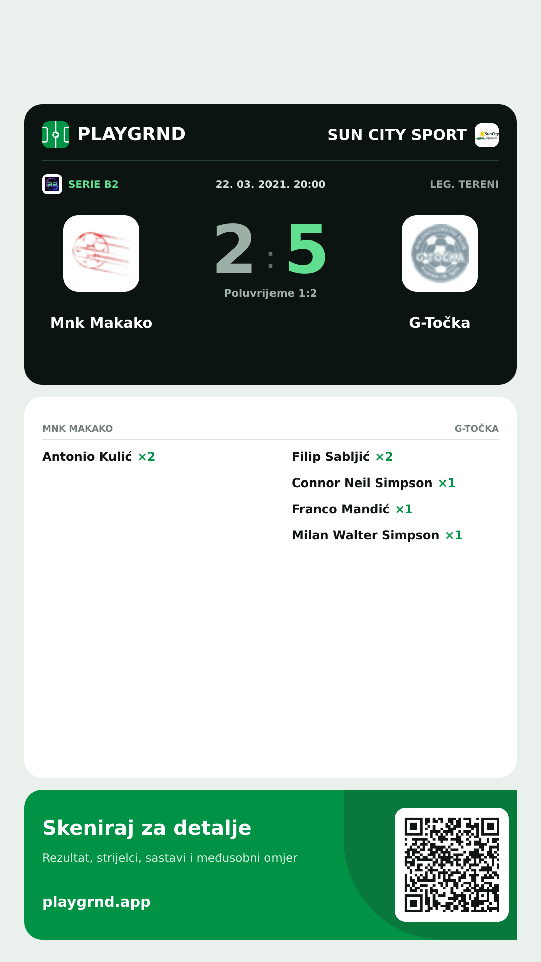 Story slika: Mnk Makako 2:5 G-Točka