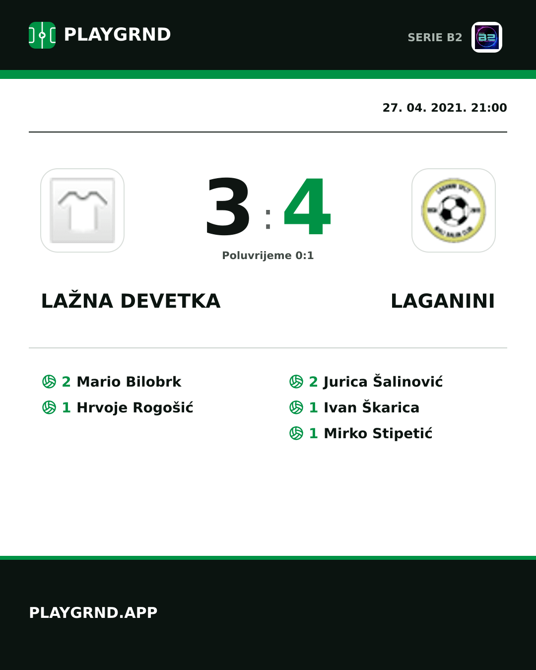 Instagram slika: Lažna Devetka 3:4 Laganini