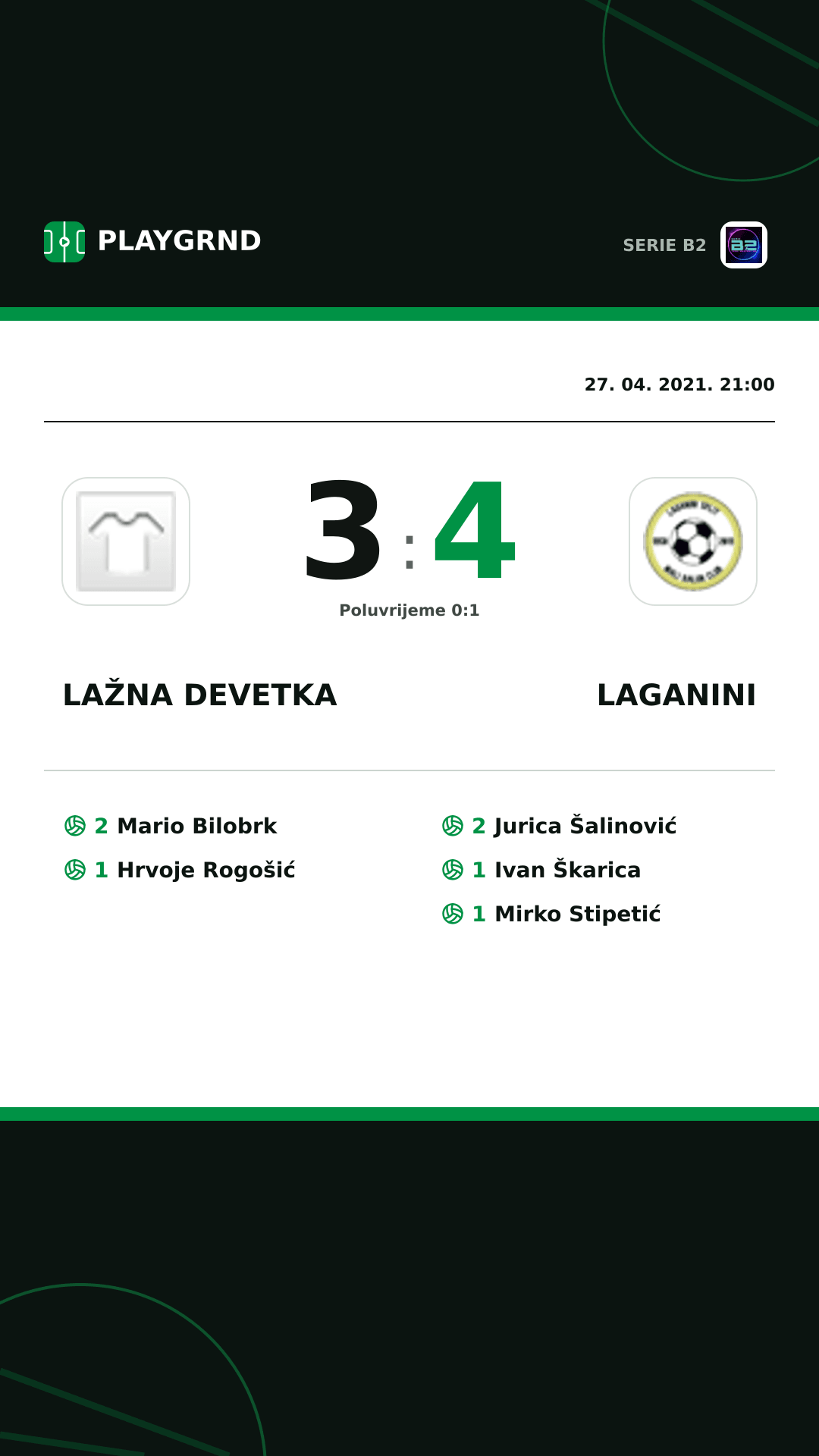 Instagram slika: Lažna Devetka 3:4 Laganini