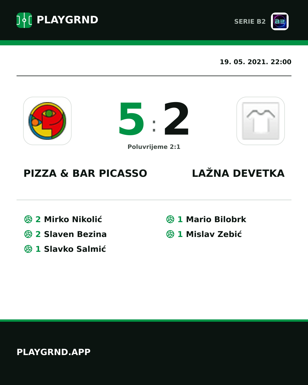 Instagram slika: Pizza & Bar Picasso 5:2 Lažna Devetka