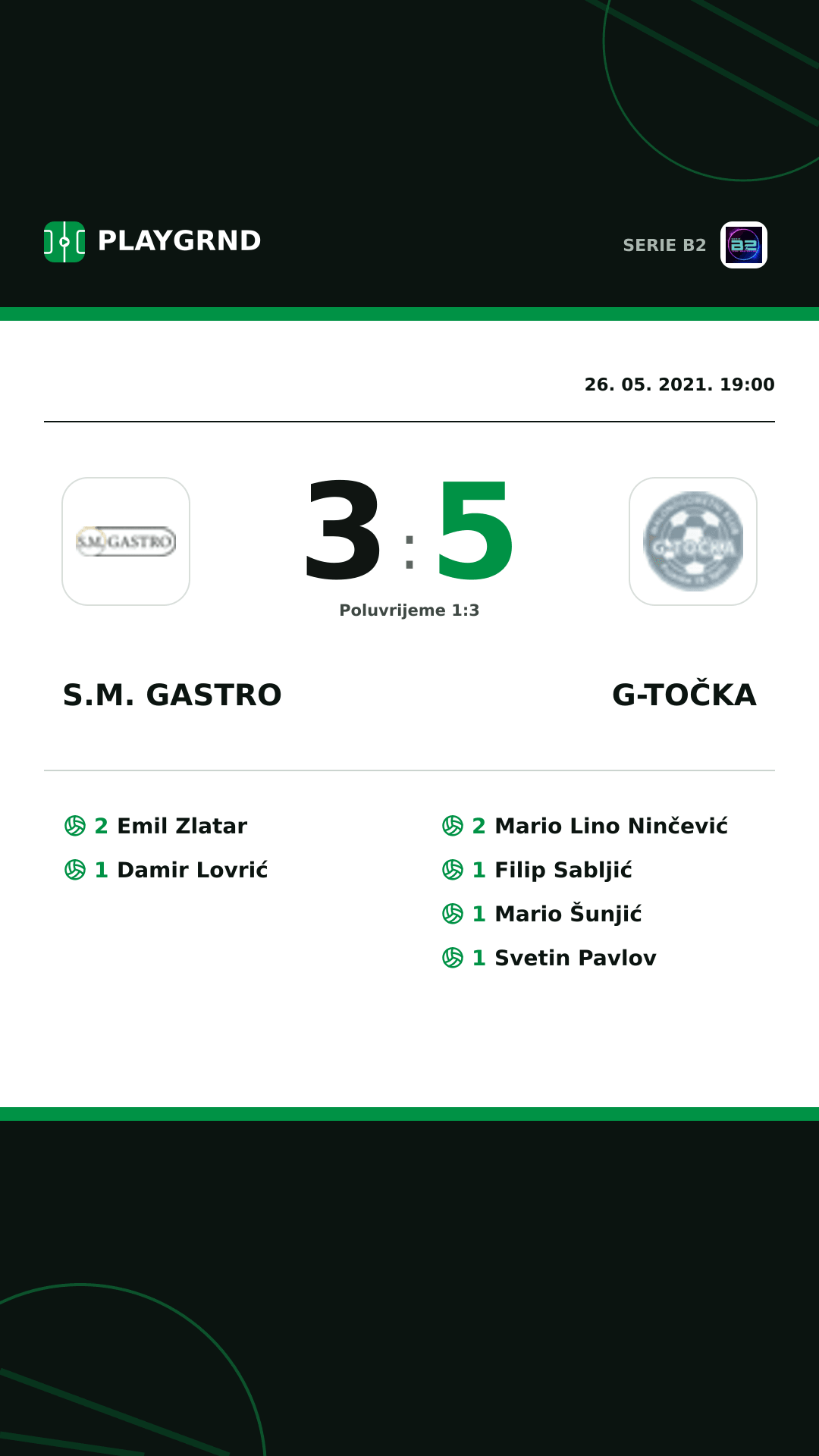 Instagram slika: S.M. Gastro 3:5 G-Točka