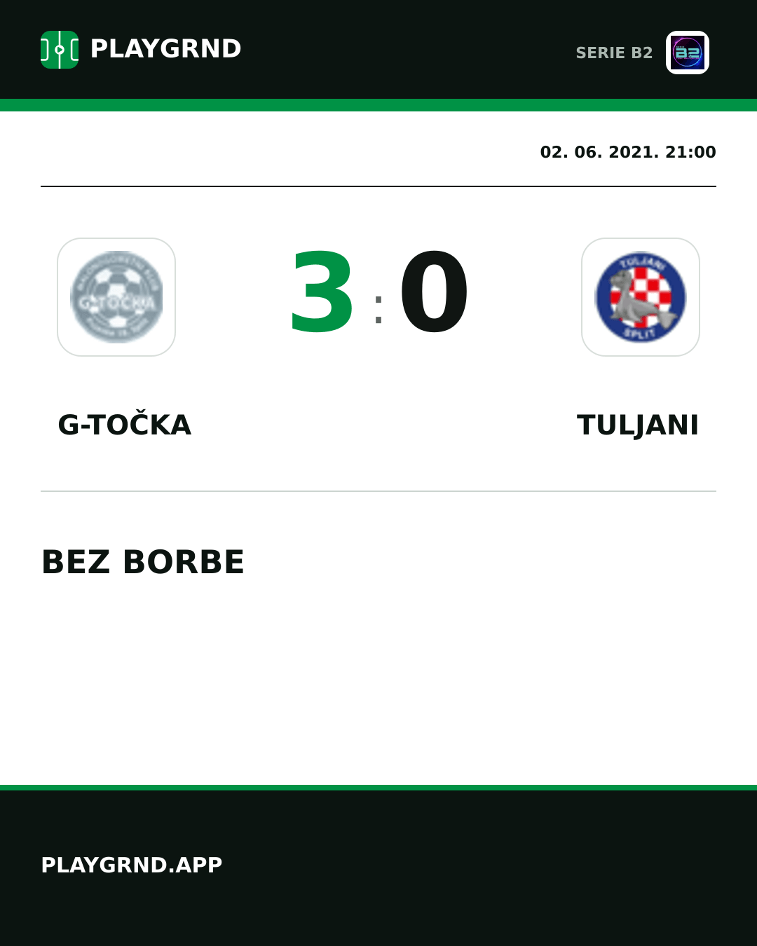 Instagram slika: G-Točka 3:0 Tuljani