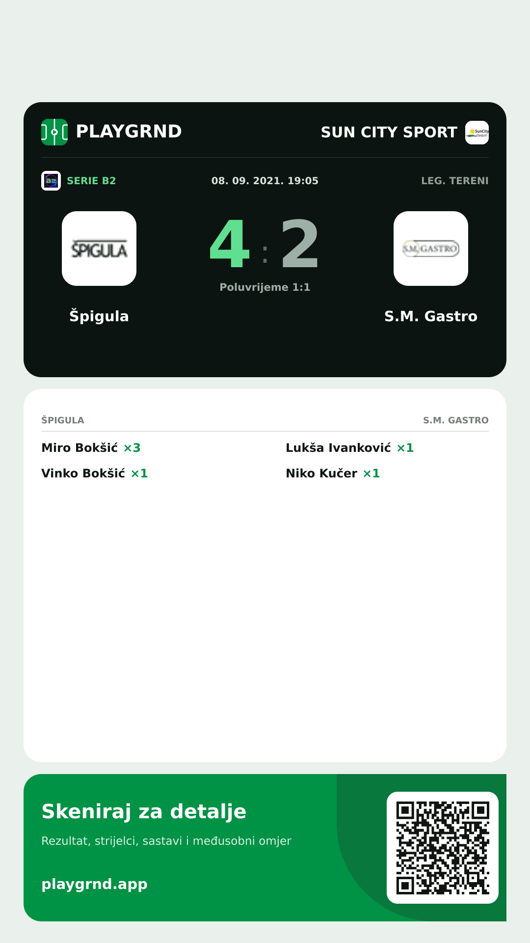Story slika: Špigula 4:2 S.M. Gastro