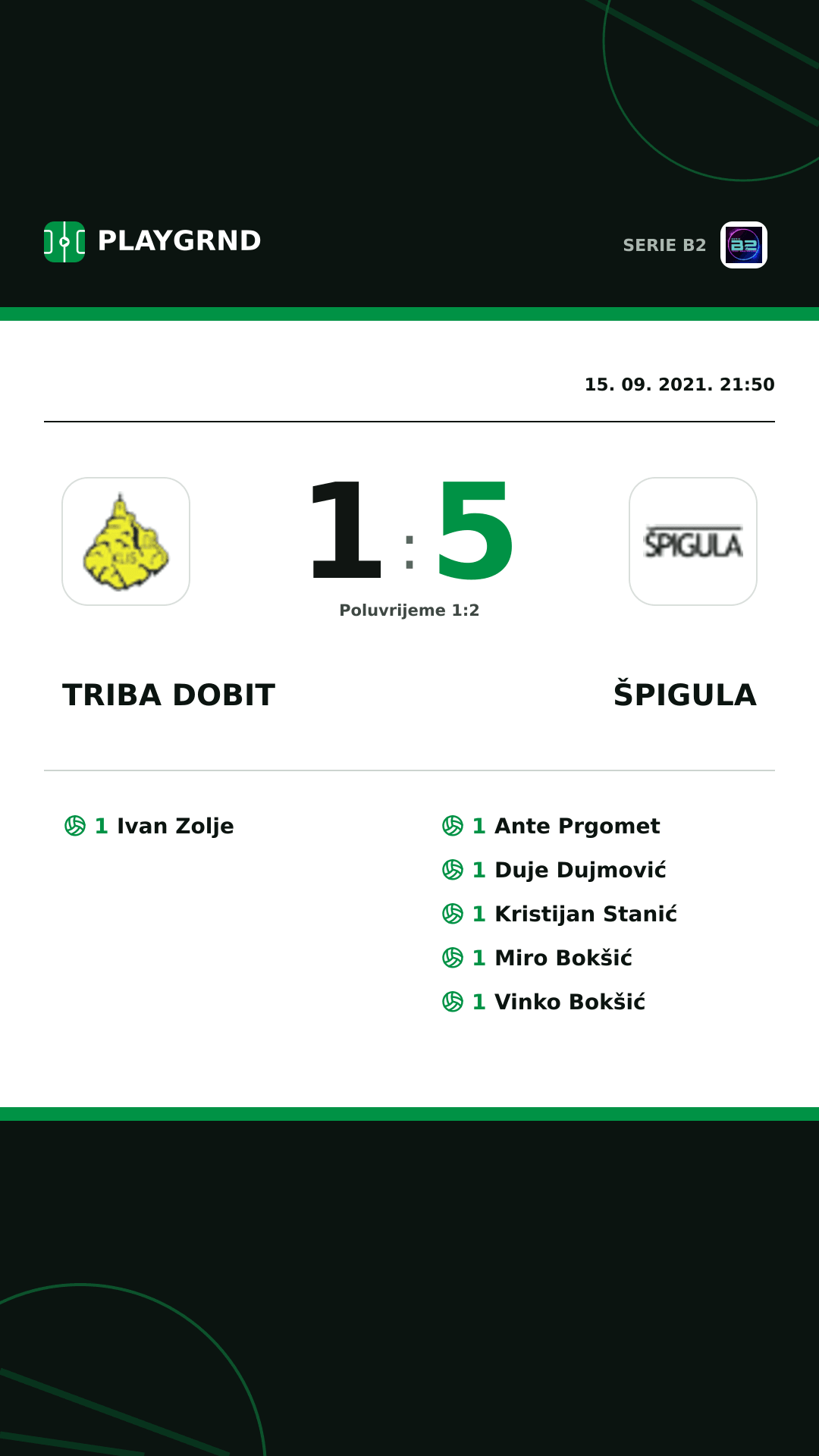 Instagram slika: Triba Dobit 1:5 Špigula