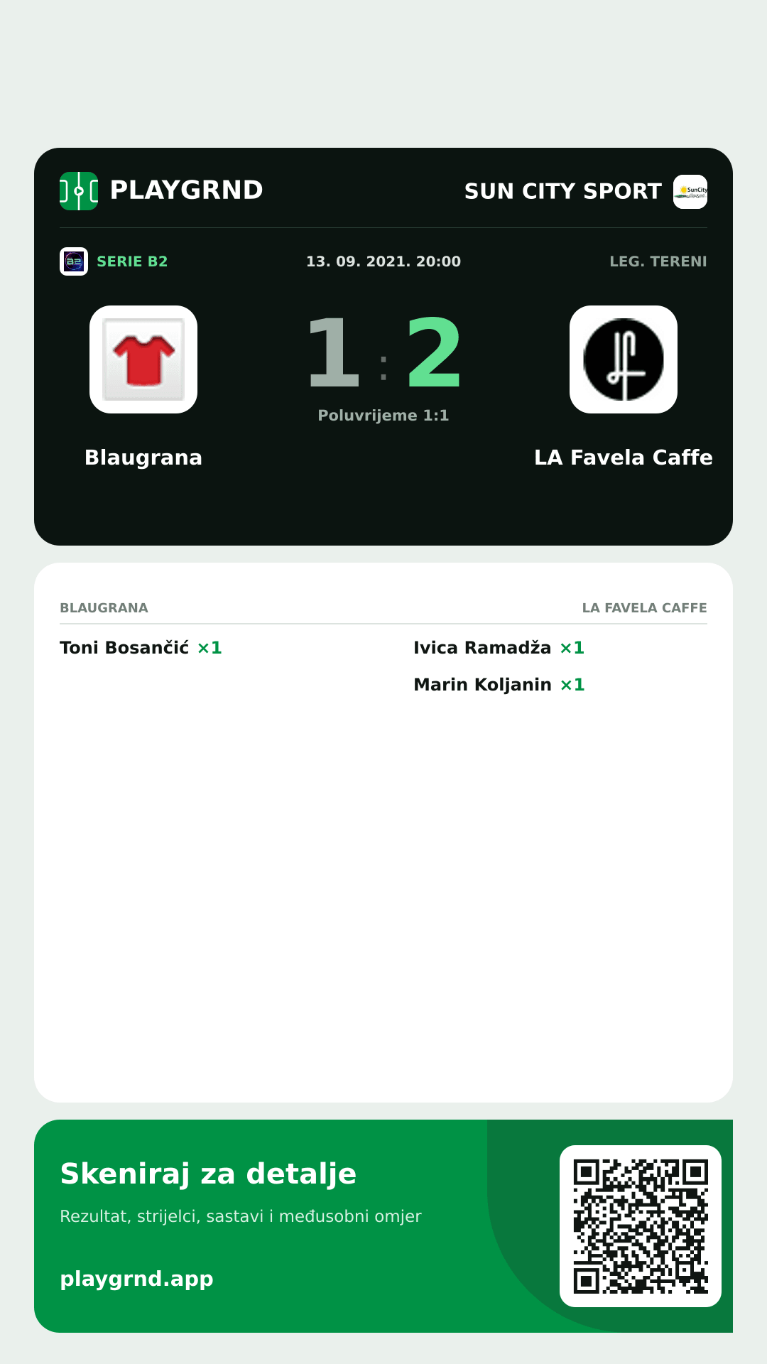 Story slika: Blaugrana 1:2 LA Favela Caffe