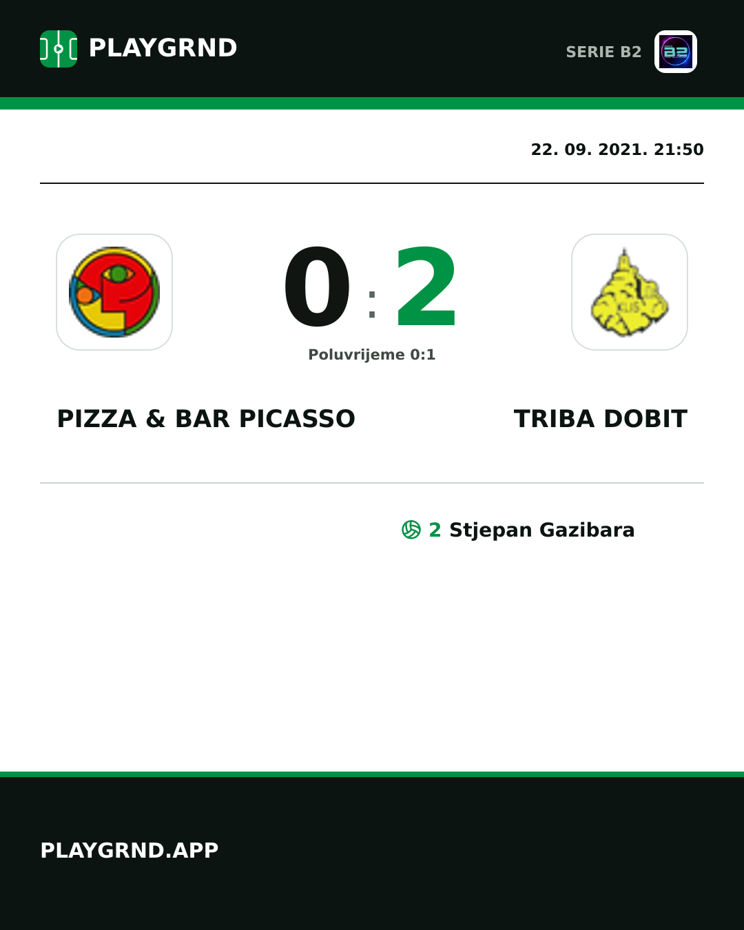 Instagram slika: Pizza & Bar Picasso 0:2 Triba Dobit