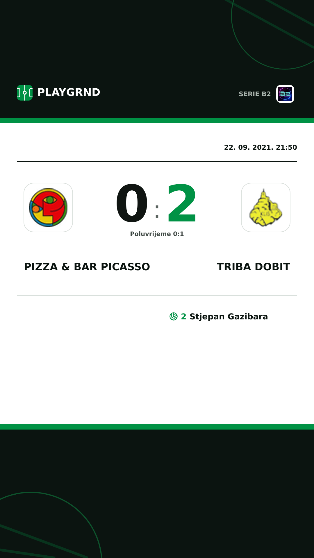 Instagram slika: Pizza & Bar Picasso 0:2 Triba Dobit