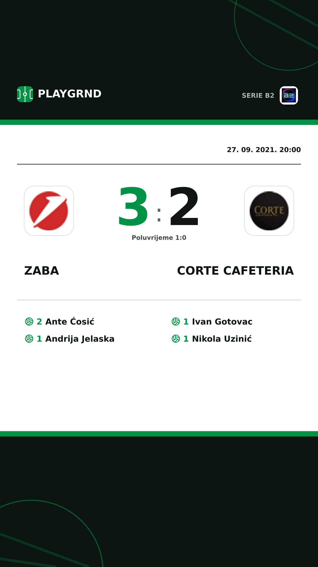 Instagram slika: Zaba 3:2 Corte Cafeteria
