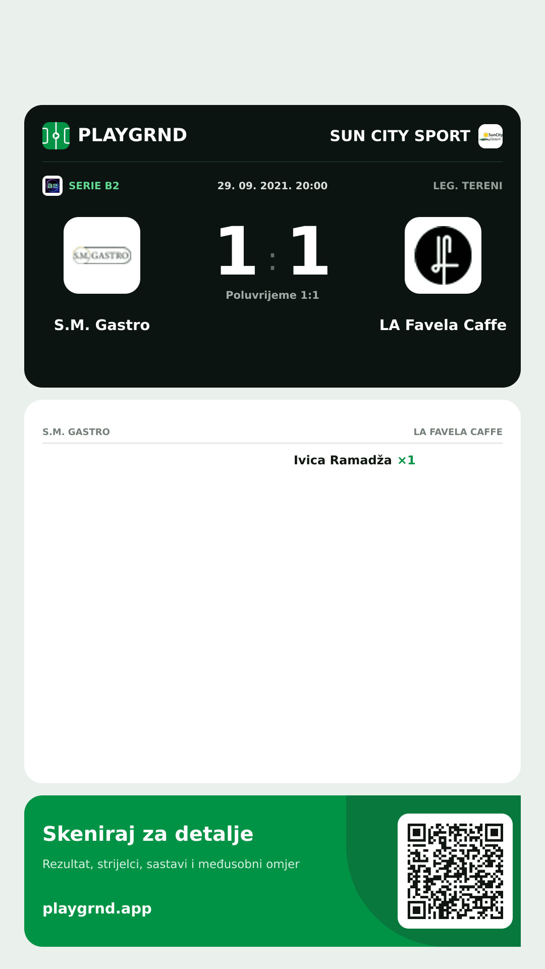 Story slika: S.M. Gastro 1:1 LA Favela Caffe